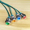 KILIGEN 4pcs 12mm 3V-4.5V-5V-6V-7.5V-9VDC LED Waterproof Indicator Light Pilot Light