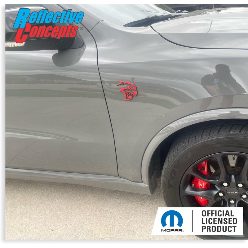 Reflective Concepts 2021, 2023-2026 Durango SRT Hellcat Fender Emblem Overlay