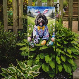 Caroline's Treasures DAC5149GF Portuguese Water Dog Easter Egg Hunt Garden Flag Mailbox Flag Decorative Yard Flag Banner Outside Patio Artwork Yard Flower Beds, Garden Size, Multicolor
