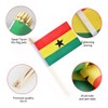 Ckexin 25Pack Small Ghana Flag Handheld Mini Ghanaian Flags on