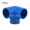 sourcing map 3-Way PVC Angle Fitting 40 mm, Pack of