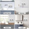 prosfalt 3 x 500ml per Cup Wall Mounted Manual Soap
