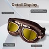 Yecream Vintage Motorcycle Helmet Goggles Retro Pilot Style Aviator Goggles