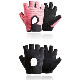 BPTZYLN 2 Pcs Gym Gloves,Weight Lifting Gloves Workout Gloves Gym Gloves Women,Gym Gloves Men Fitness Gloves Training Gloves Anti Slip for Cycling Rowing Rock Climbing Outdoor Sports