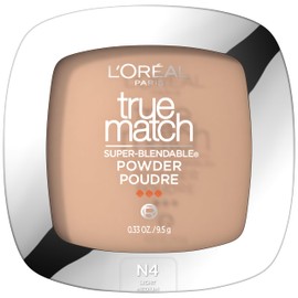 L'ORAL PARIS L'Oreal Paris True Match Super Blendable Oil Free Foundation Powder, N4 Light Medium, 0.33 oz, Packaging May Vary