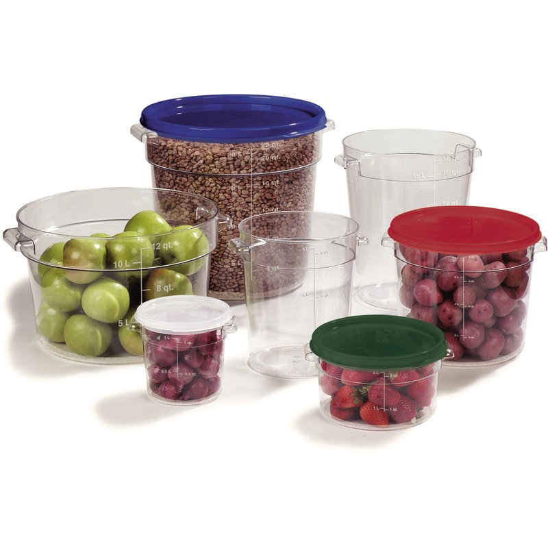 Carlisle FoodService Products Storplus Round Food Storage Container with Stackable