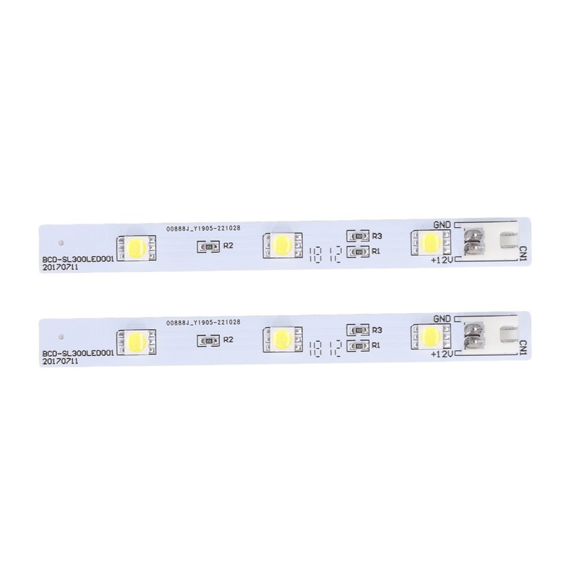2Pcs Refrigerator LED Light Board White Eyes Friendly Freezer LED