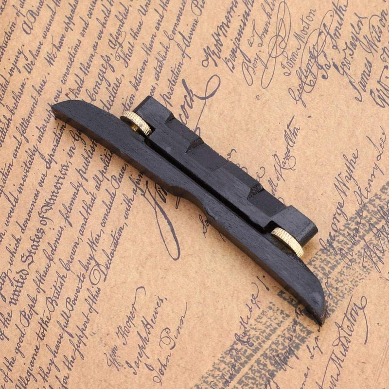 Mandolin Bridge, Adjustable Ebony Bridge Mandolin Instrument DIY Repair Parts