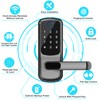 Smart Door Lock with Handle,Fingerprint Exterior Locks,Wireless APP Control, Keyless