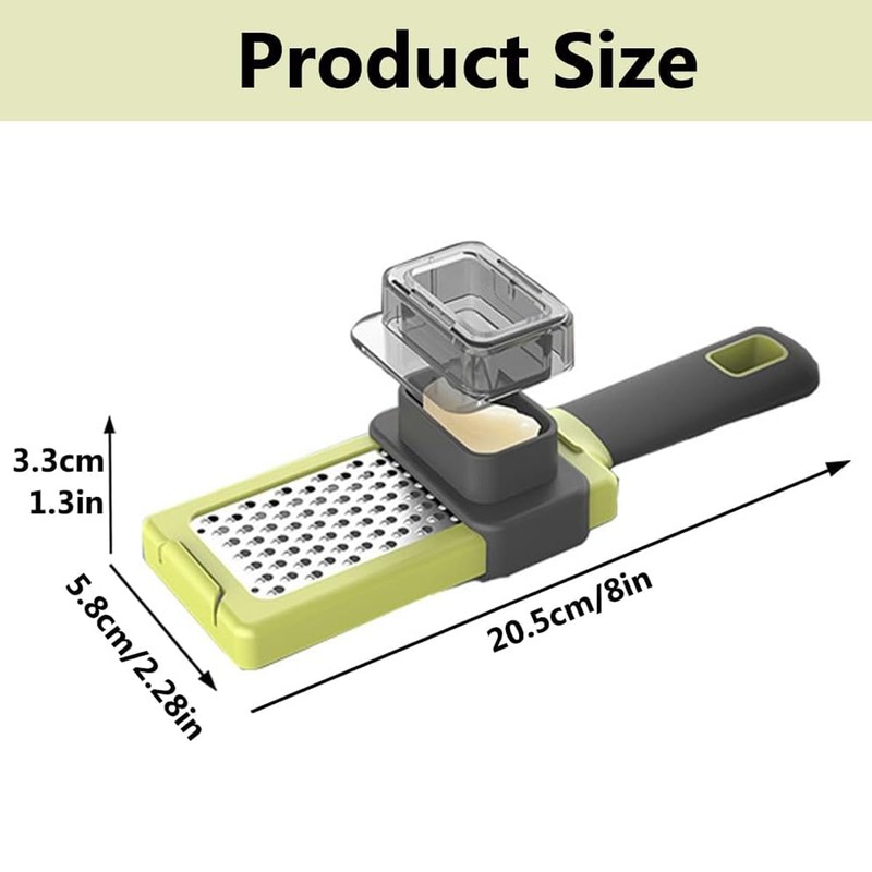 AIMALL 2-Piece Multifunctional Manual Garlic Grinder, Durable Kitchen Gadget for