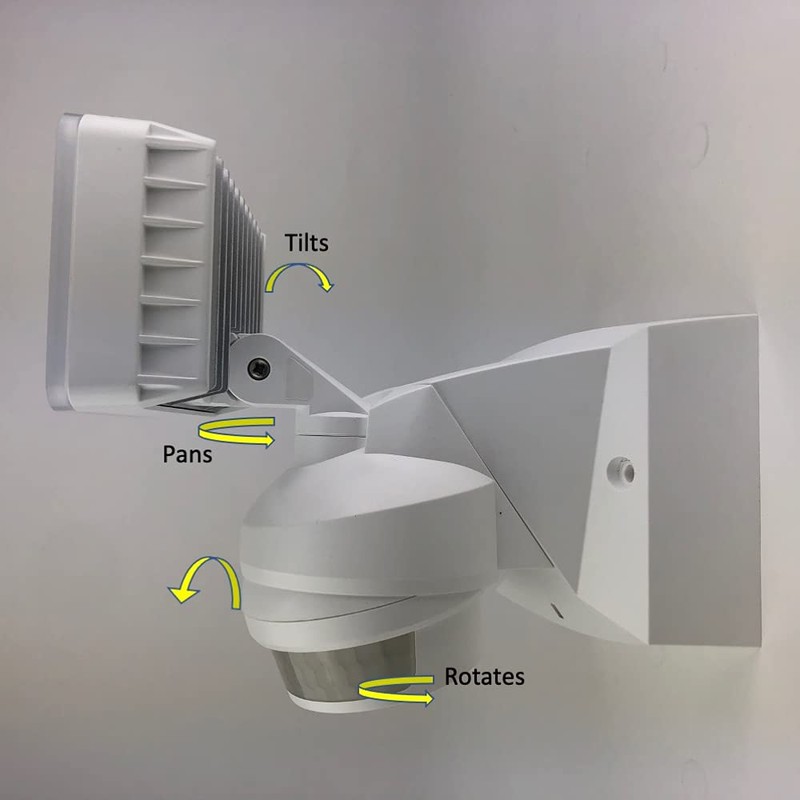 IQ America 16W LED Motion Sensor Motion Security Outdoor Flood