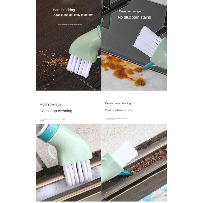 Multi-Functional Cleaning Brush Head penetrates deep into crevices and Dead