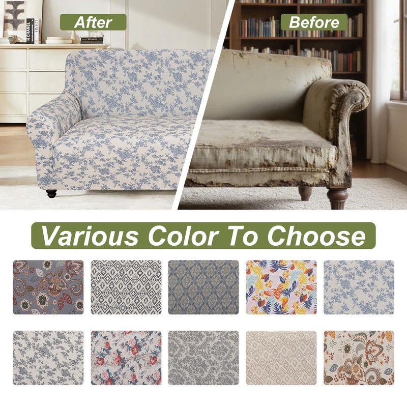 ALIECOM 100% Waterproof Loveseat Covers for 2 Cushion Couch Pet