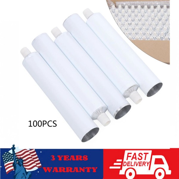 SENDERPICK 100pcs Travel Tube Aluminum Empty Unsealing Toothpaste Tubes Environmentall