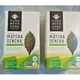 YAMAMOTO 2 PACK YAMAMOTO ORGANIC MATCHA SENCHA (18 TEA BAGS EACH)