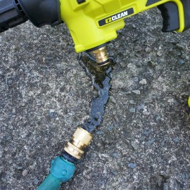 Ryobi Brass Ryobi 18v 40v Ez Clean Power Cleaner Inlet Connector With Hose Attachment