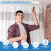 PATIKIL 135mm / 5.3" Diameter Metal Ceiling Hole Cover Plate,