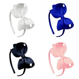 Pack of 5 Headbands with Bow Headband Bow Headband, Fashionable Headband Women's Hair, Bow Headbands Headpiece for Women and Girls (A)