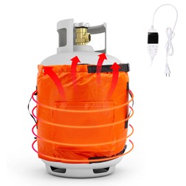 Propane Tank Heater Blanket Gas LP Cylinder Tank Heater with Thermostat Temperature Controller Adjustment 41-122 °F,Propane Tank Warmer Blanket for 5-40LB Gas Tanks