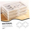 OUNONA 15 Pcs Acrylic Transparent Corner Brackets L-Shaped Fixing Buckle