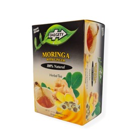 Dalgety Moringa & Ginger Herbal Tea - 100% All Natural Maximum Strength - 40g Box 18 Herbal Teabags
