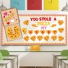 Epakh 44 Pcs Valentine's Day Bulletin Board Pizza Theme Classroom