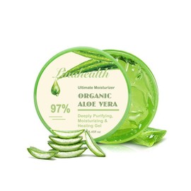 Linahealth Gel Hidratante y Humectante de Aloe Vera al 97%, con extractos naturales, 250ml Nutre, refresca y suaviza la piel seca, combate el Acne , para uso después del sol, raspaduras o piquetes 250 ml