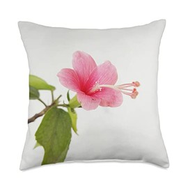 Tropical Hawaiian Flower Hibiscus Flower Throw Pillow
