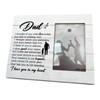 Rustic Wooden Dad Memorial Photo Frame, 4x6 - Record Past