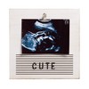 Pearhead Classic Wooden Letterboard, Sonogram Photo Frame, Baby Keepsake Clip