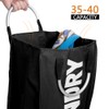 IHOMAGIC Portable Polyester Laundry Bag, Foldable Laundry Hamper with Aluminum