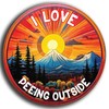 I Love Peeing Outside Sticker Decal – Funny Camping and