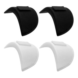 Shoulder Pads 2 Pairs Breathable Sponge Pads 1.5cm Thick pad for Women Men Clothes for Suit Clothing Coat Blazer Suit T-Shirt (Black+White)