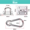 Pad Eye Carabiner Eye Plate [Set of 4] Sunshade Sail