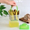 Youngever 2 Pack Pickle Container with Strainer, Plastic Pickle Holder
