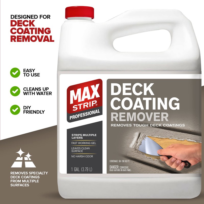 Max Strip Deck Coating Remover - 1 Gallon - Professional
