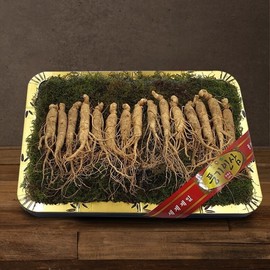 Punggi Ginseng 1 5-year-old fresh ginseng plant 750g (basket of 15-20 roots) / 풍기인삼 5년근 수삼 1채 750g (15-20뿌리등바구니)
