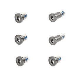 ChenGong - Silver Screws 6-Piece 1 Set Bottom Case Screws Pentalobe P5 923-01431 Replacement Compatible with 13" A1706 2016 2017 A1989 2018 2019 A2251 2020(Silver)