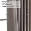 Ftinala Greige Taupe Blackout Curtains 96 Inches Long 2 Panels