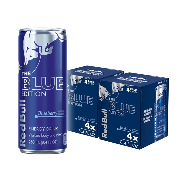 Red Bull Red Bull Blue Edition Energy Drink, Blueberry, with