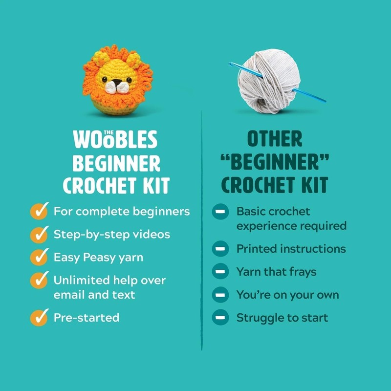 The Woobles Crochet Kit for Beginners - Easy Arts and