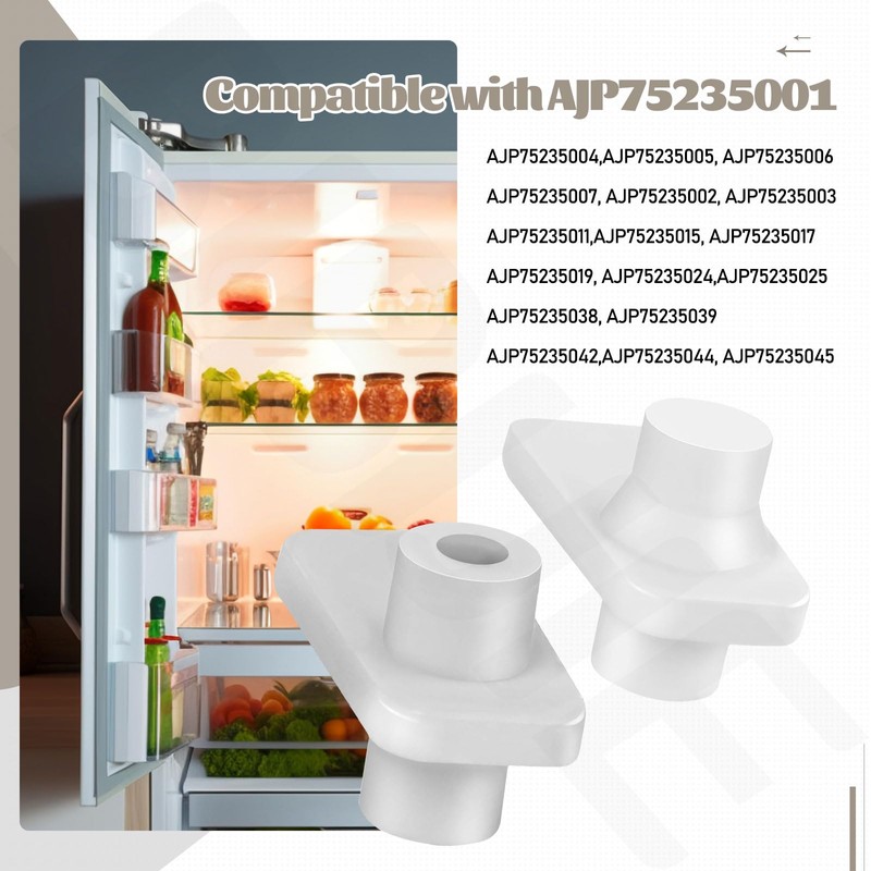 4 Pack MCR620965 Refrigerator Vegetable Tray Crisper Drawer Wheel Mount