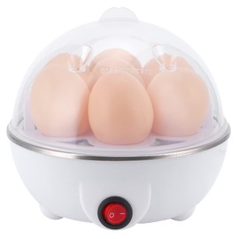 Ejoyous Egg Cooker, Egg Boiler Maker, Electric 7 Eggs Capacity Boiler Multifunctional Mini Eggs Cooker Steamer Poacher, Measuring Cup Included No BPA (US Plug 110V)