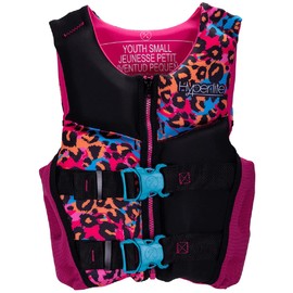 Hyperlite Indy CGA Girls Wakeboard Vest Pink/Black Sz S (50 to 75lbs)