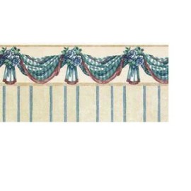 Dollhouse Wallpaper Benjamin's Swag (Blue) #MG202D23