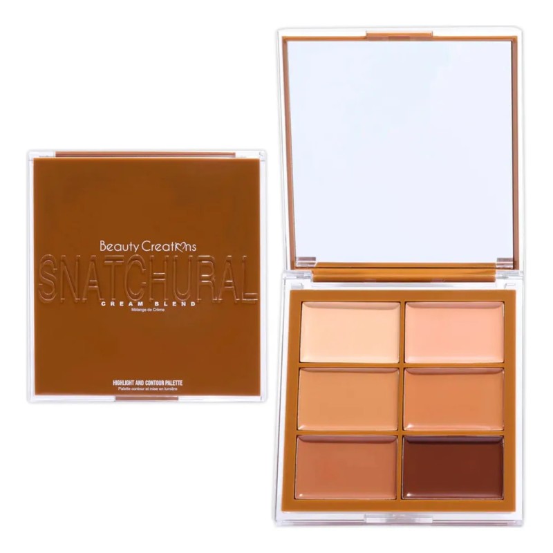 Paleta De Contornos E Iluminador Snatchural Beauty Creations Tono Bronze