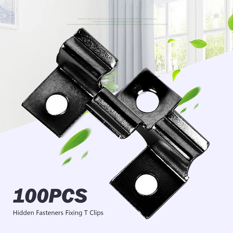100Pcs Composite Decking Clips, Stainless Steel Fastener Board Clip Composite