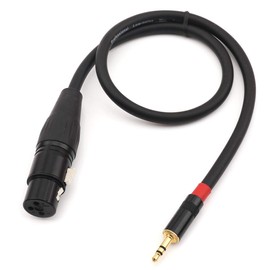 NANYI 3.5mm Stereo XLR (Female) Microphone Cable for Microphone or Pro Recording Mixing, (XLR Female 0.5m)