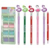 Lopenle 12 Pieces Adorable Stackable Pencils Flamingo Pencils Bird Stacking