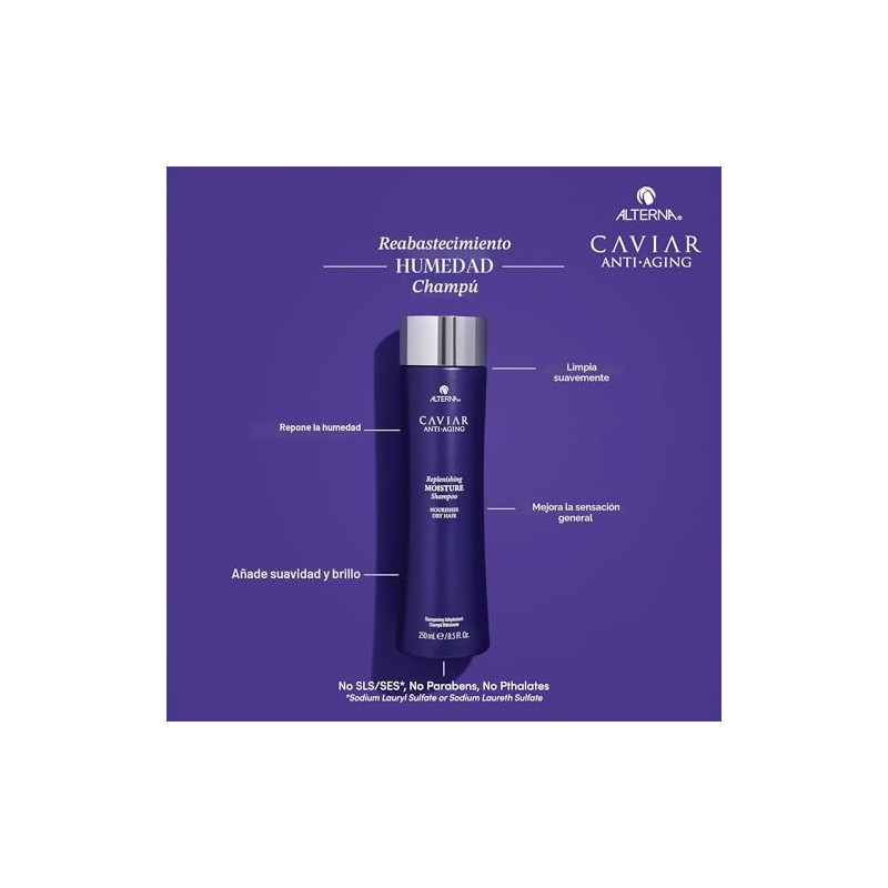 Alterna CAVIAR Anti-Aging Replenishing Moisture Shampoo | For Dry, Brittle